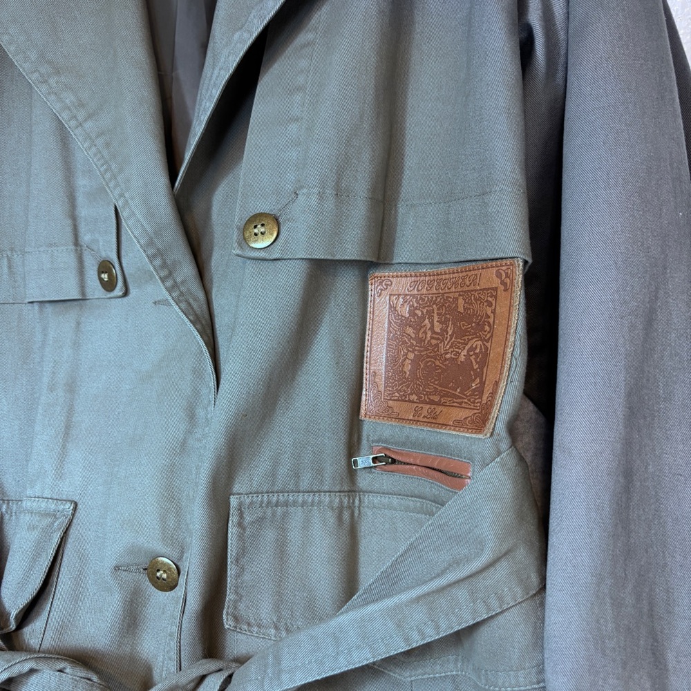 Together Stylish Gray Trench Coat Womens Size 8P Cute with Anything - Picture 4 of 13